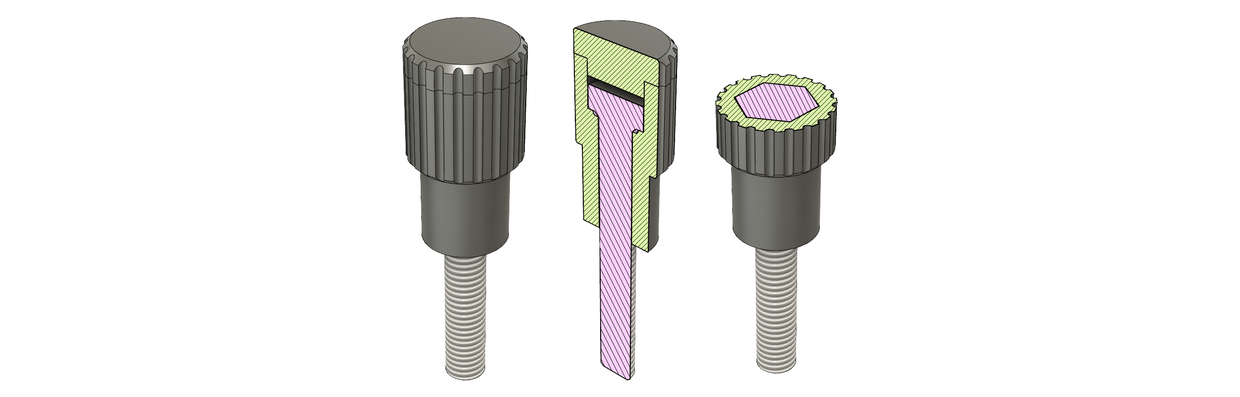 Hex Screw Knob