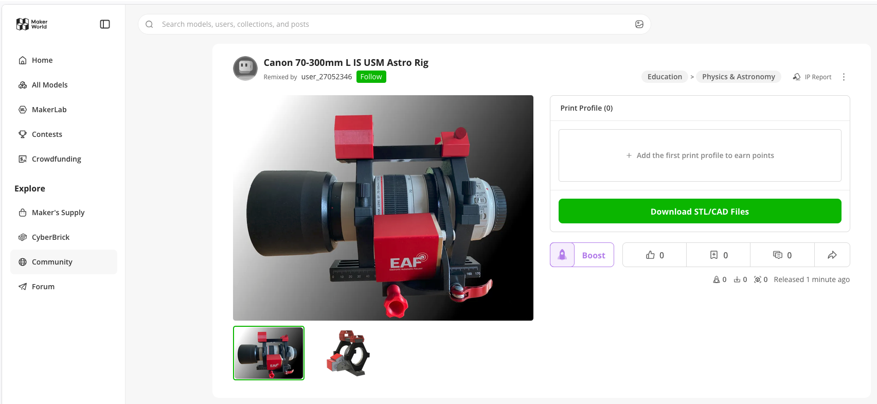 Makerworld 3D Printer Files