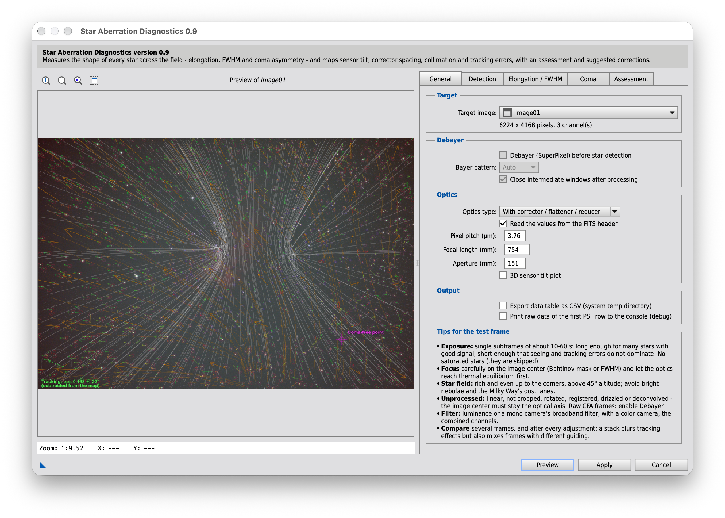 StarAberrationDiagnostics vector map preview