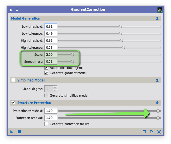 Gradient Correction Setting 3